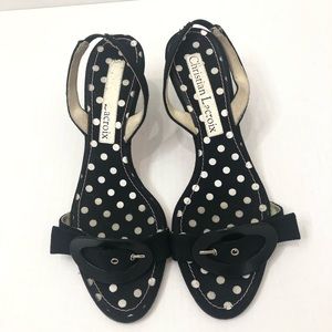 Christian Lacroix 38.5  kitten heels